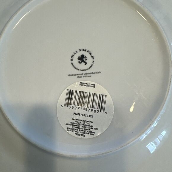 Royal Norfolk Grateful Autimn Stoneware Dinner Plates 10.5” Dinnerware Set Of 4 - Picture 2 of 4